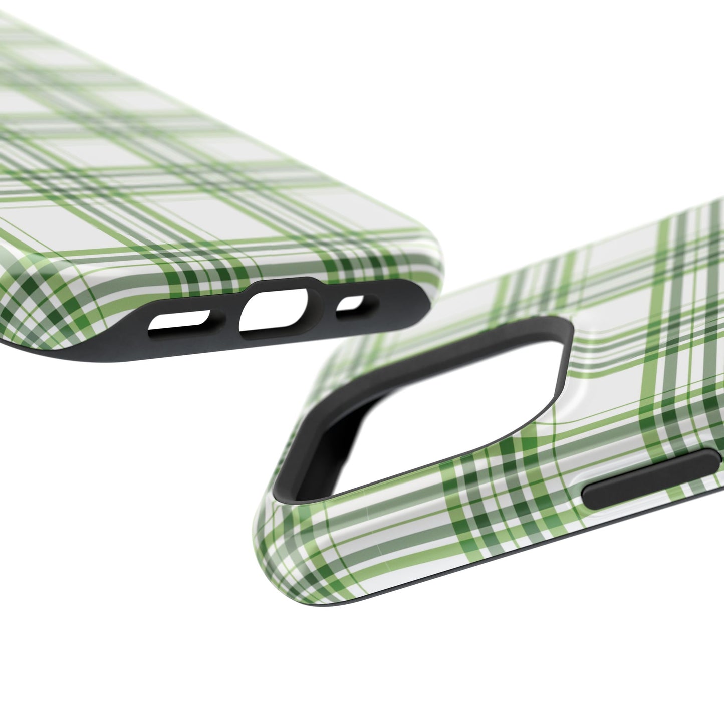 Impact-Resistant Phone Case -St. Patrick's Day Plaid