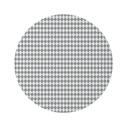 Round Rug Harlequin Grey