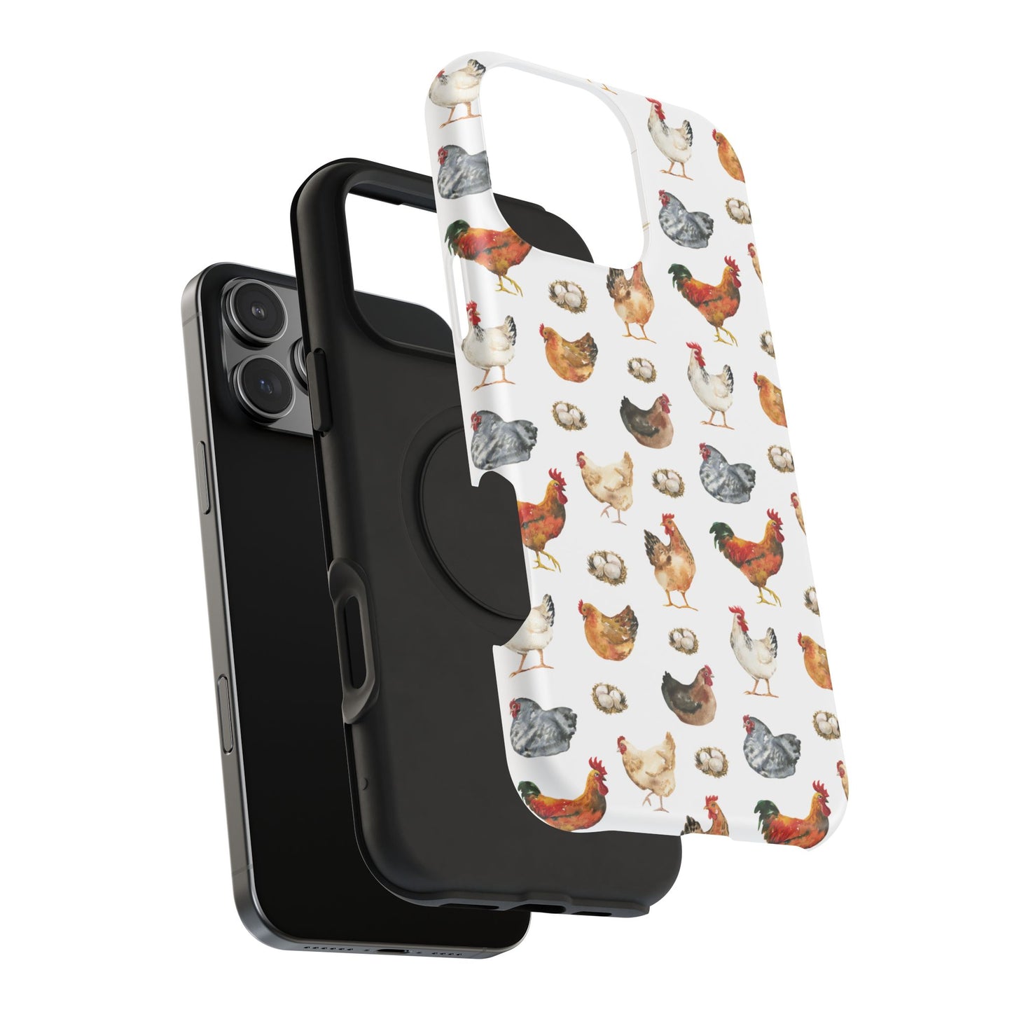 Impact-Resistant Phone Case - Chicken Love