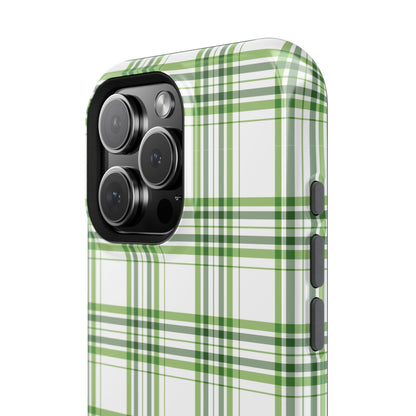 Impact-Resistant Phone Case -St. Patrick's Day Plaid