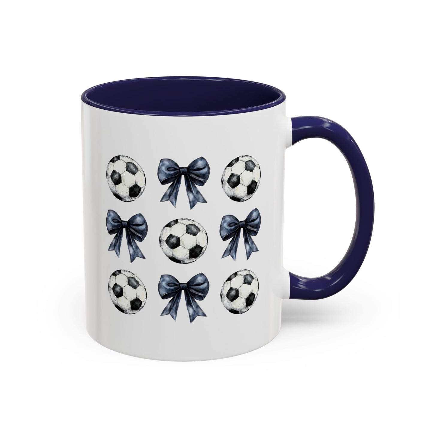 Accent Coffee Mug (11, 15oz)- Coquette Soccer