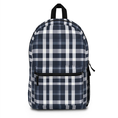 Backpack- Preppy Blue Plaid