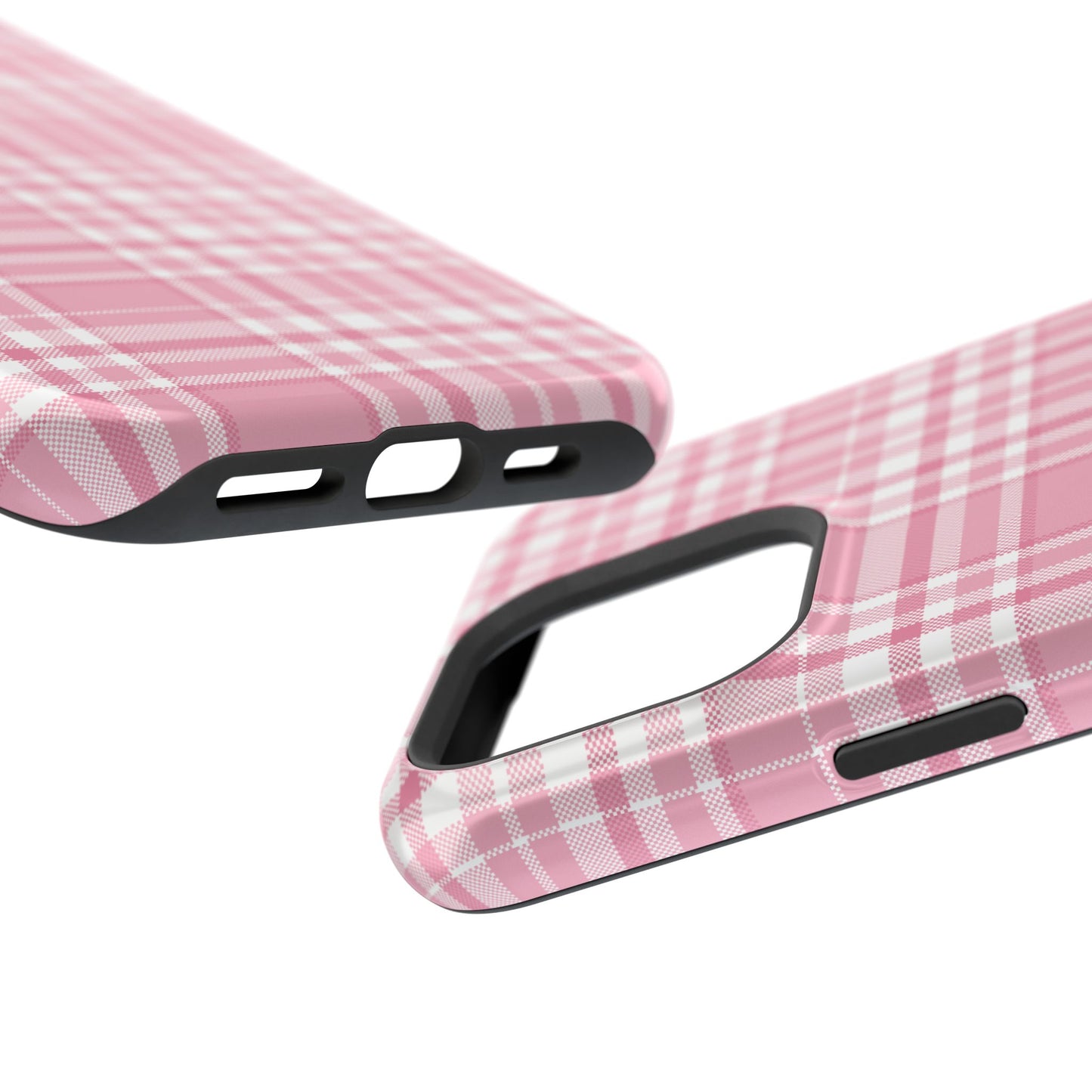 Impact-Resistant Phone Case - Easter Plaid Pink