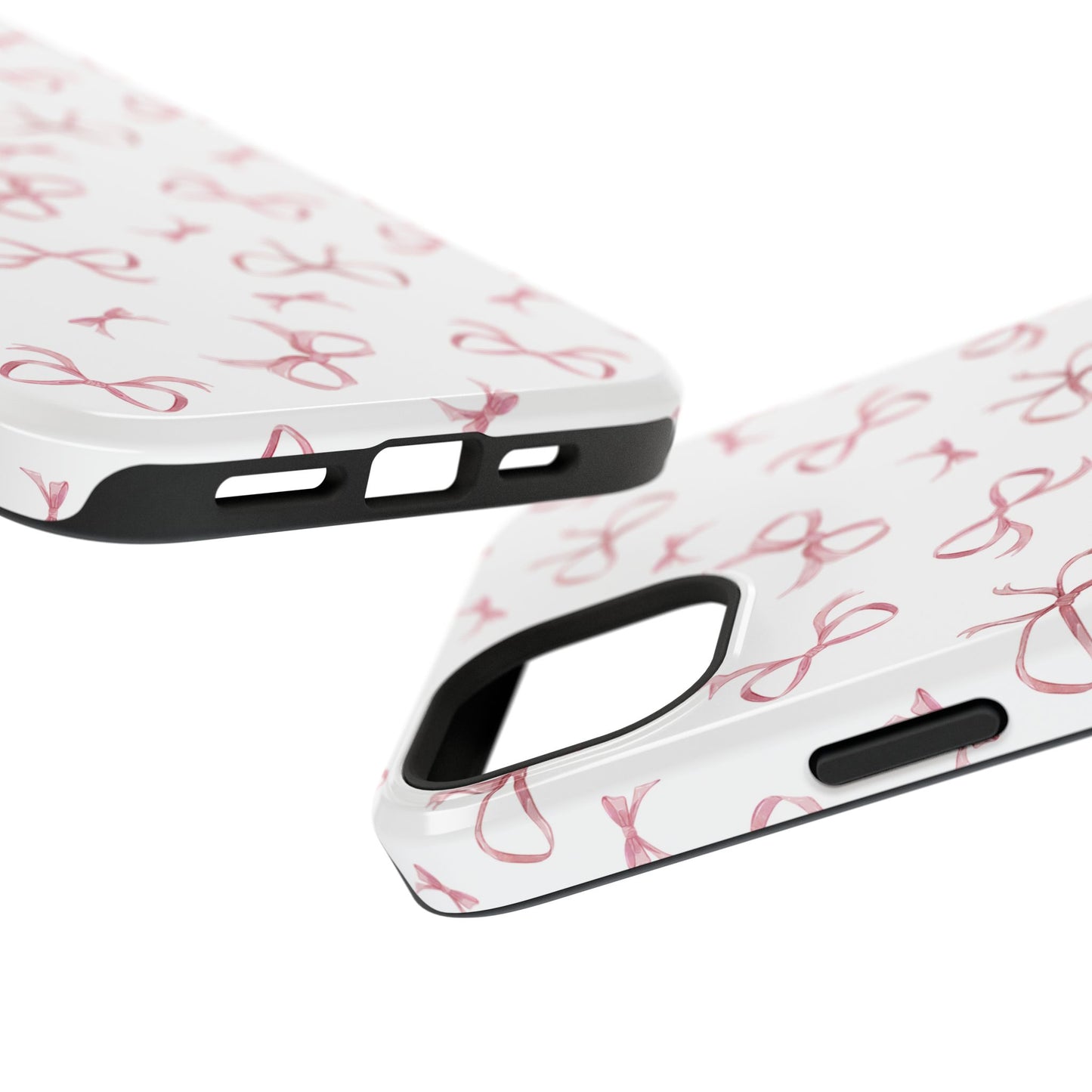 Impact-Resistant Phone Case - Coquette Bows Pink