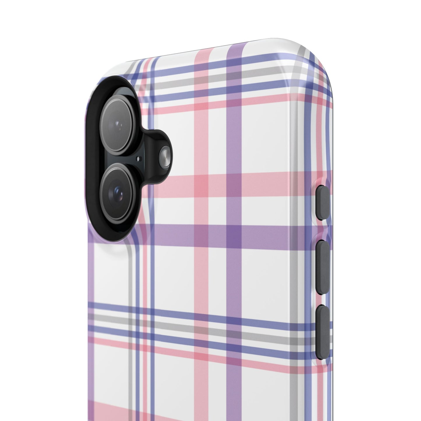 Impact-Resistant Cases - Spring Plaid Pink Purple