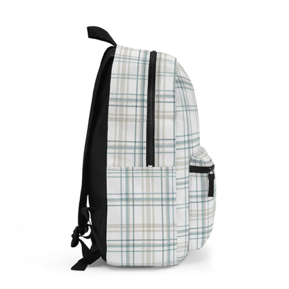 Backpack- Creamy Mint Plaid