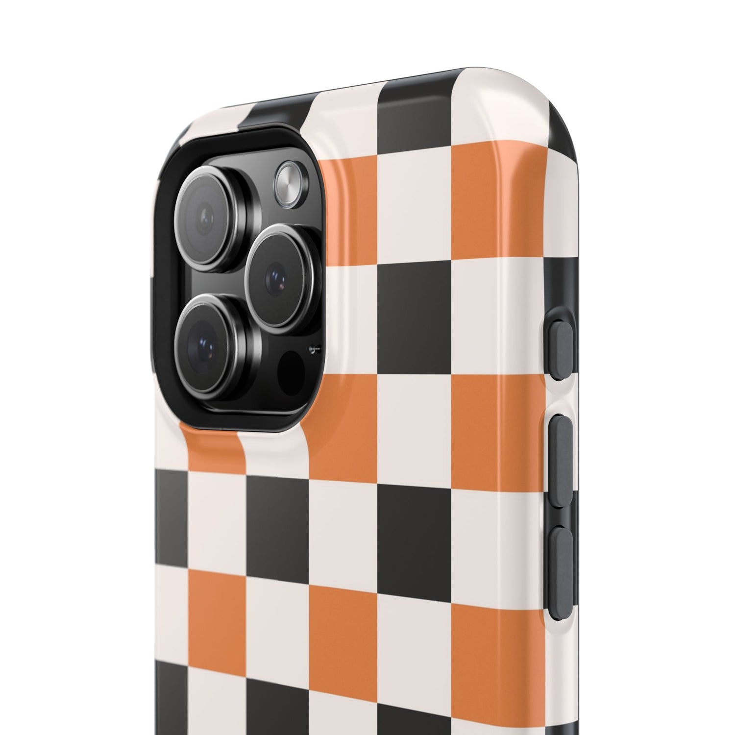 Trendy Halloween Checkerboard Phone Case | Impact-Resistant, iPhone, Samsung