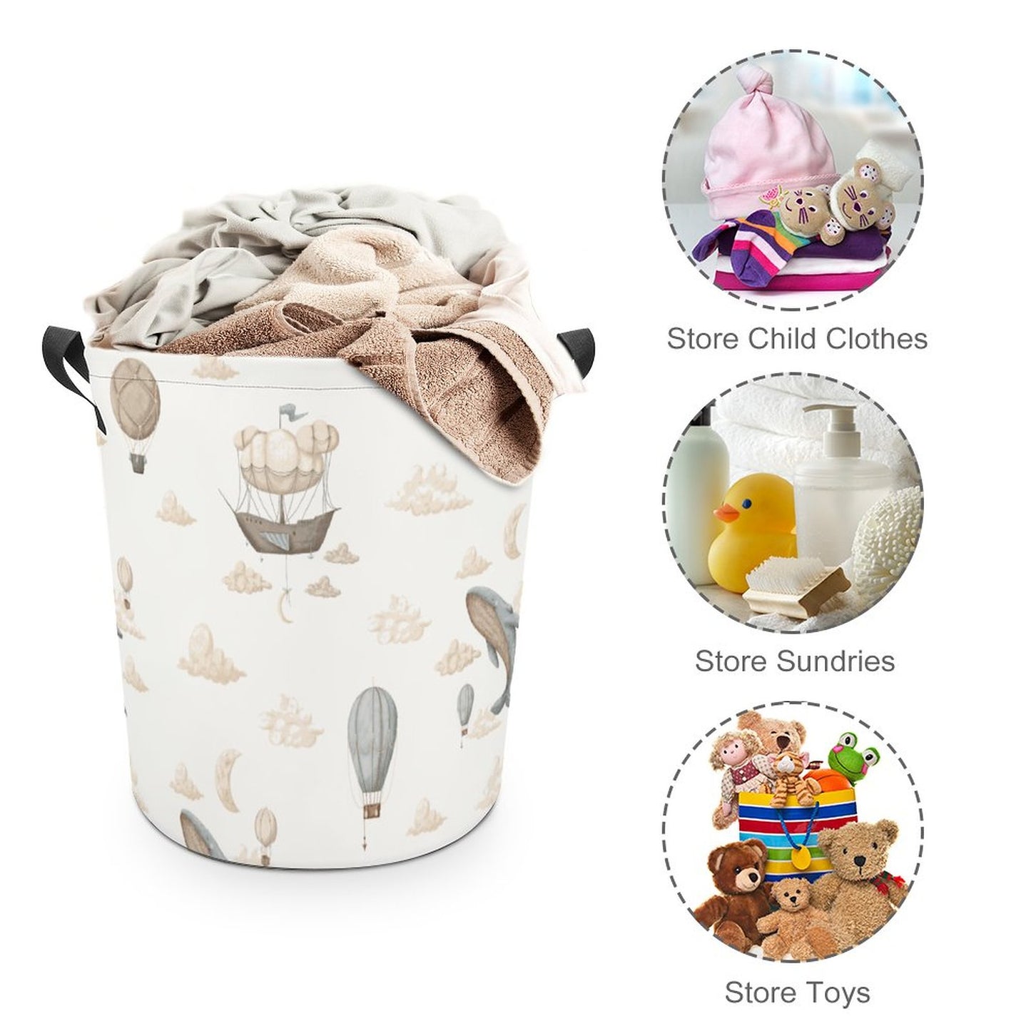 Collapsible Laundry Hamper-Memories of Dreams