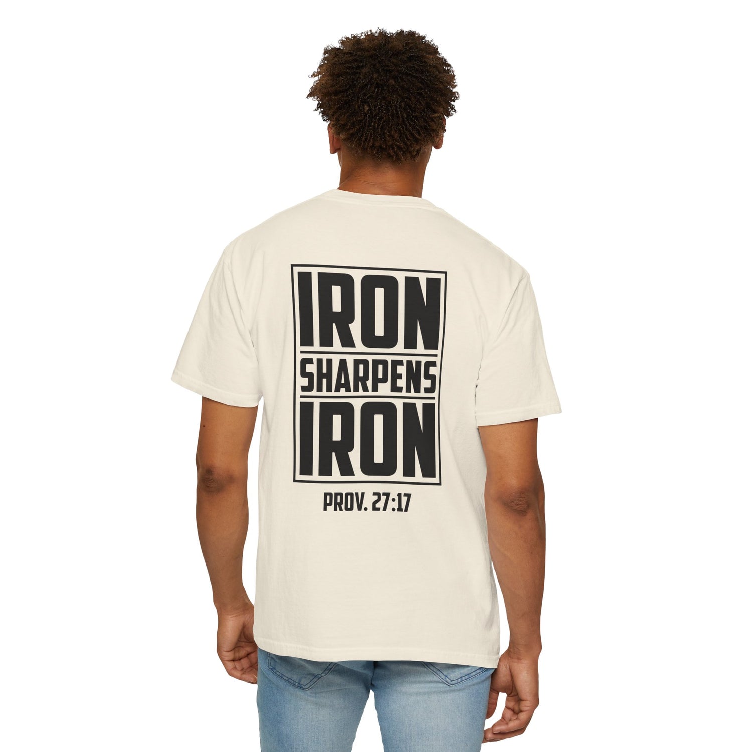 Inspirational Unisex T-Shirt, Motivational Tee for Everyday Wear, Iron Sharpens Iron, Christian Gift, Casual Fashion