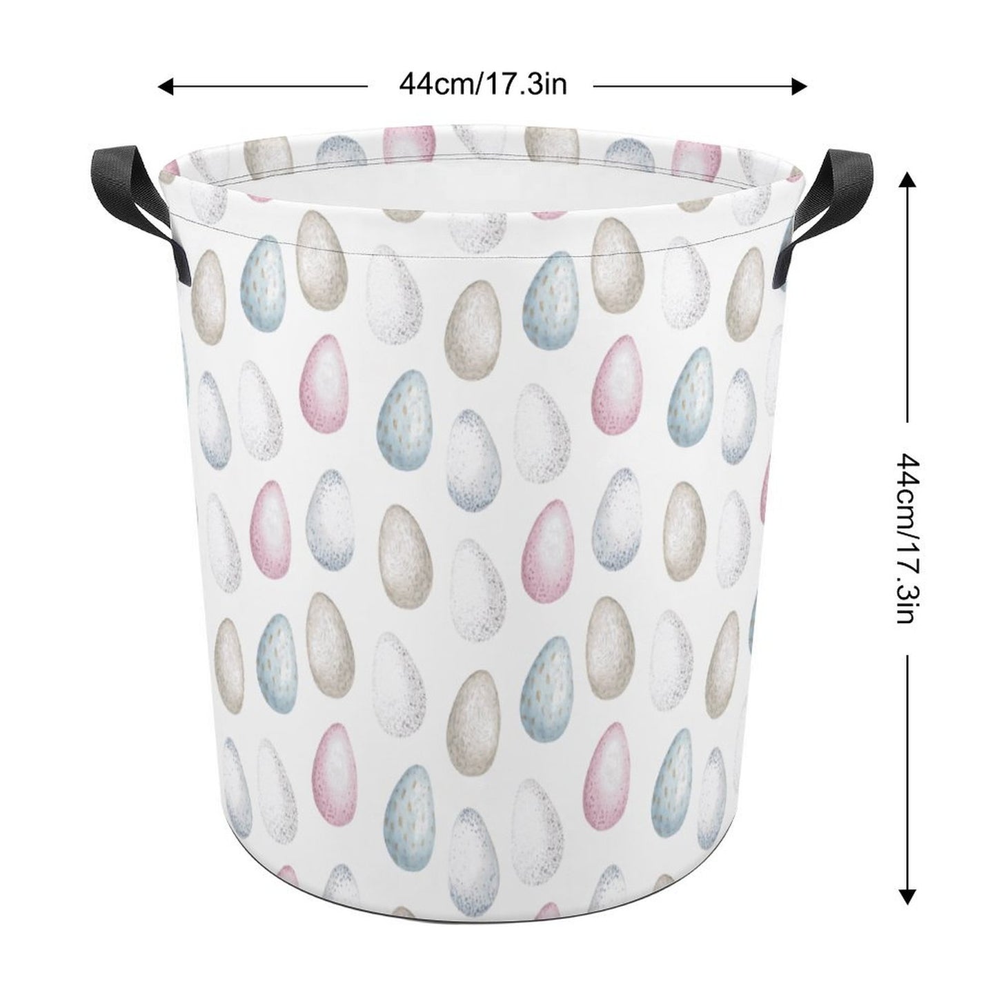 Collapsible Laundry Hamper- Watercolor Easter Eggs