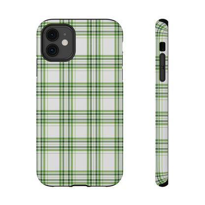 Impact-Resistant Phone Case -St. Patrick's Day Plaid