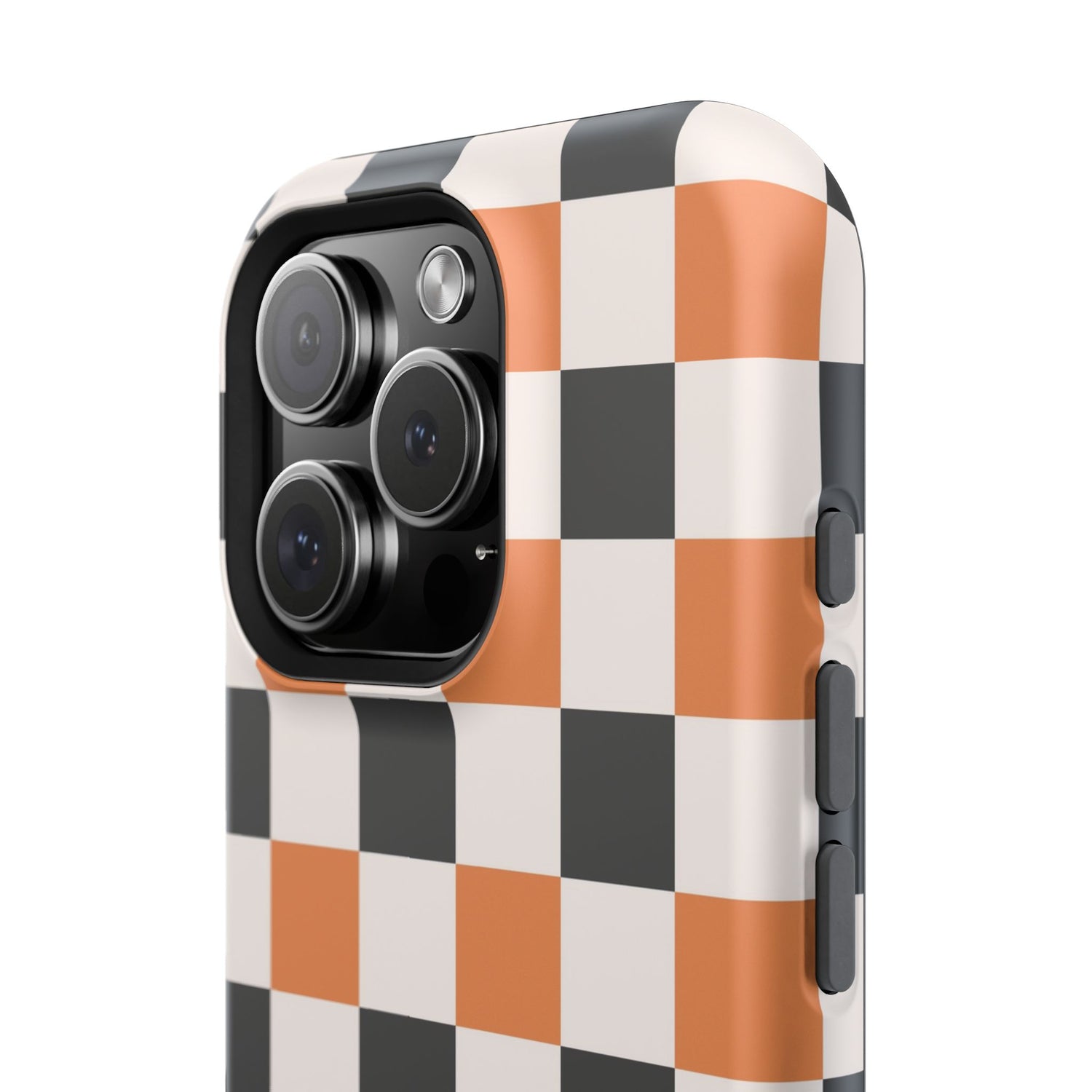 Trendy Halloween Checkerboard Phone Case | Impact-Resistant, iPhone, Samsung