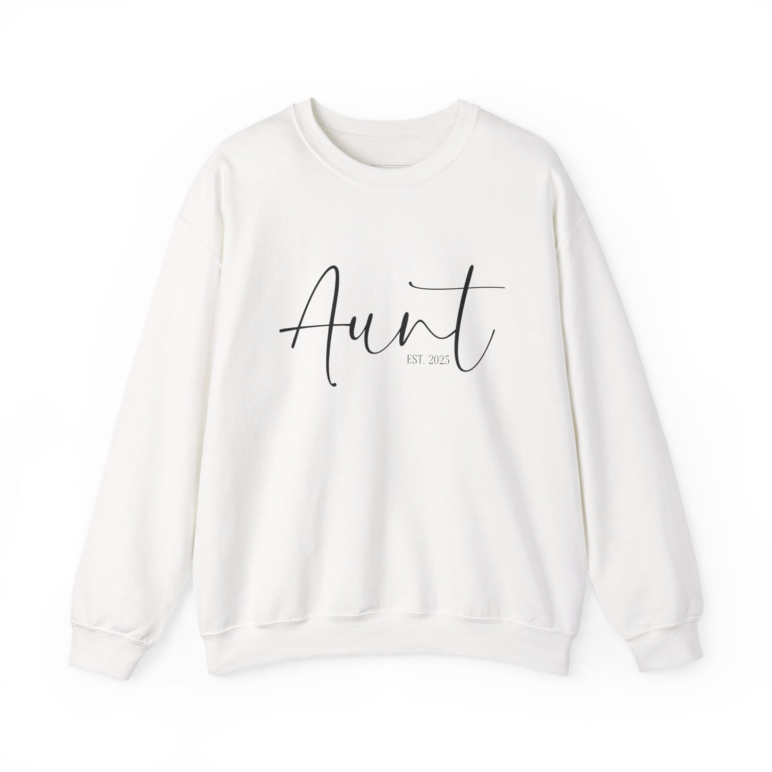 Aunt Established Crewneck Sweatshirt, Cozy Gift for Aunt, Family Sweatshirt, Mother's Day Gift, Birthday Sweatshirt