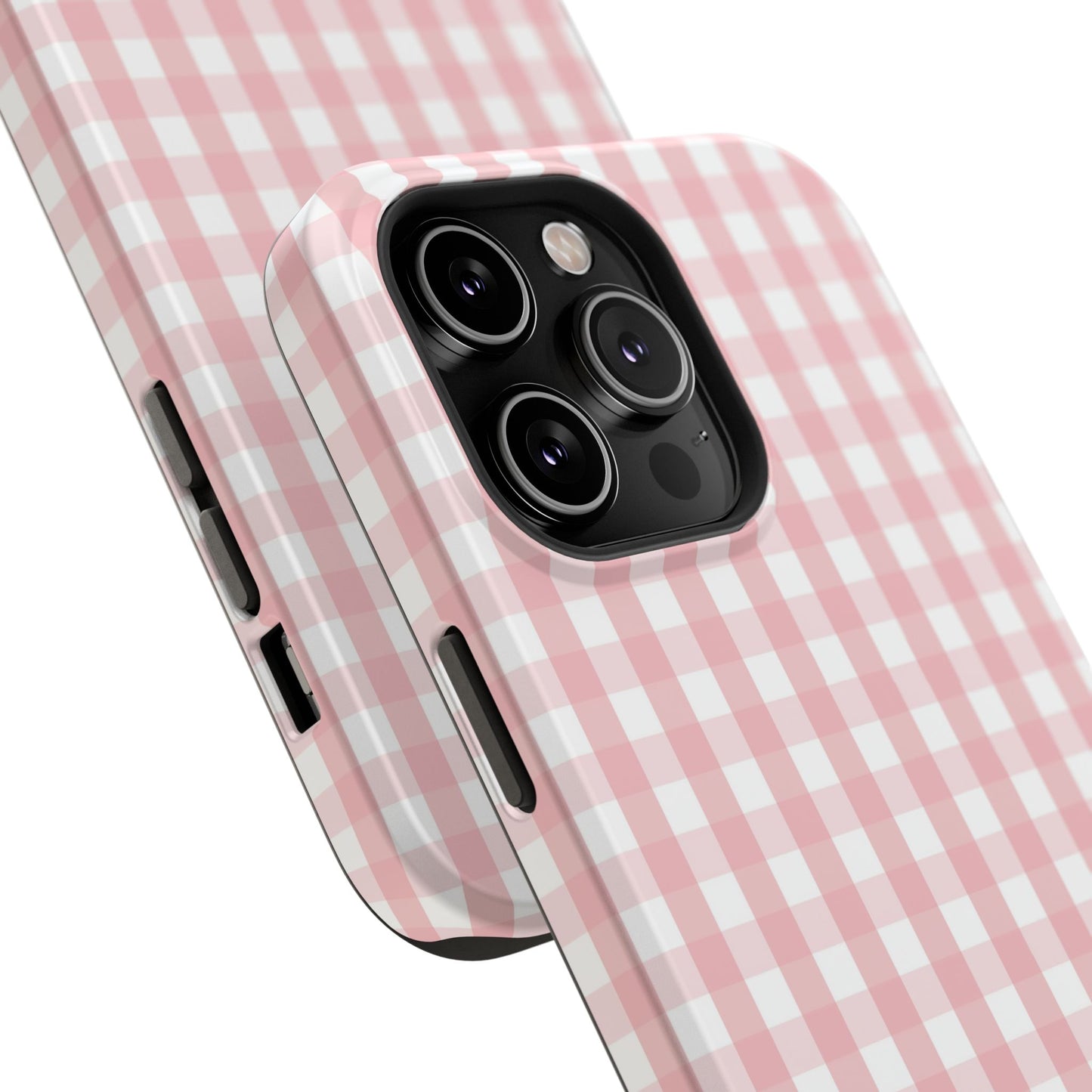 Impact-Resistant Cases -Pink Gingham