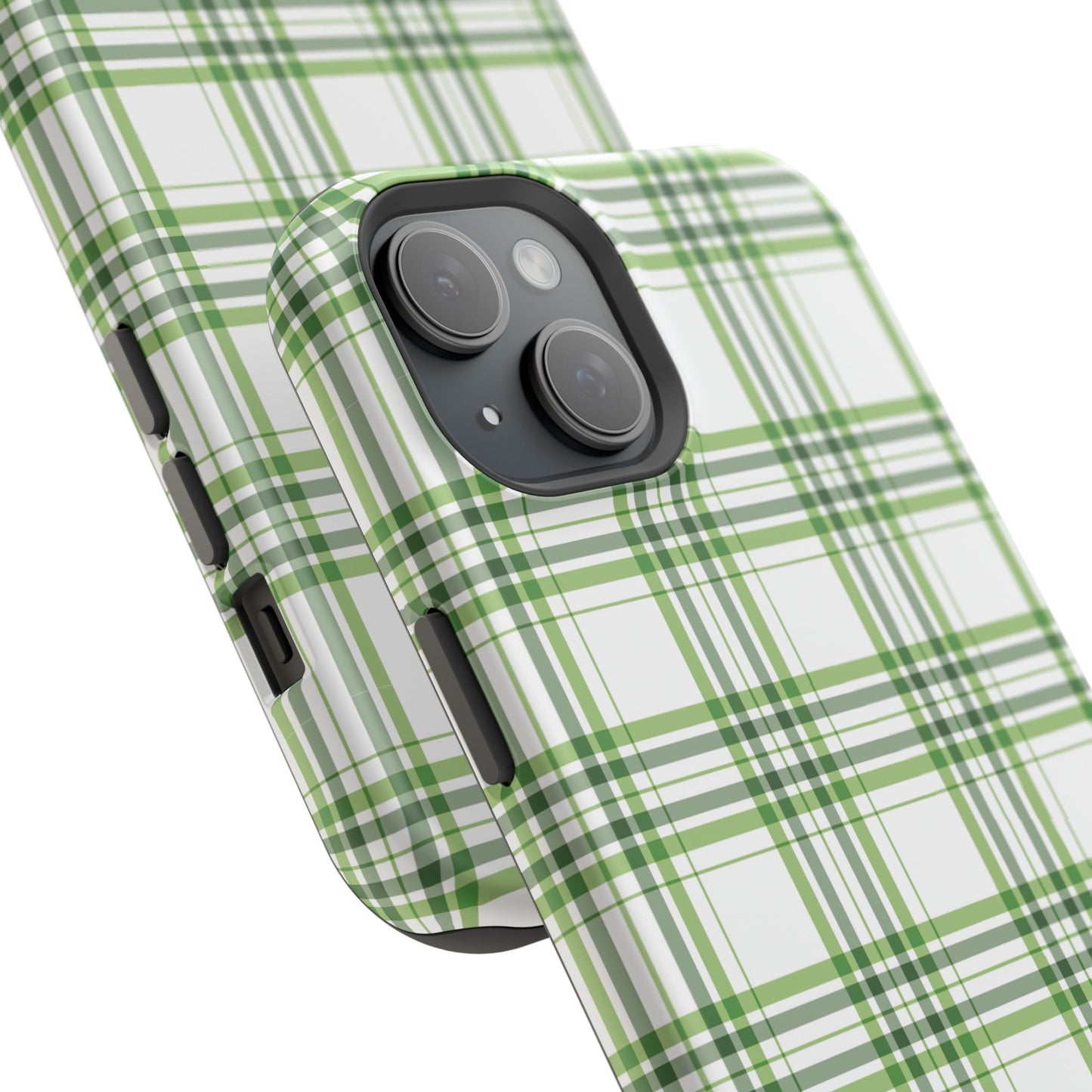 Impact-Resistant Phone Case -St. Patrick's Day Plaid