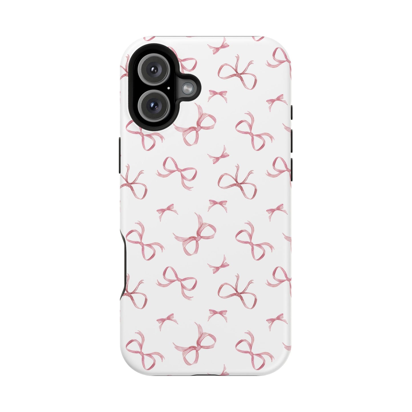 Impact-Resistant Phone Case - Coquette Bows Pink