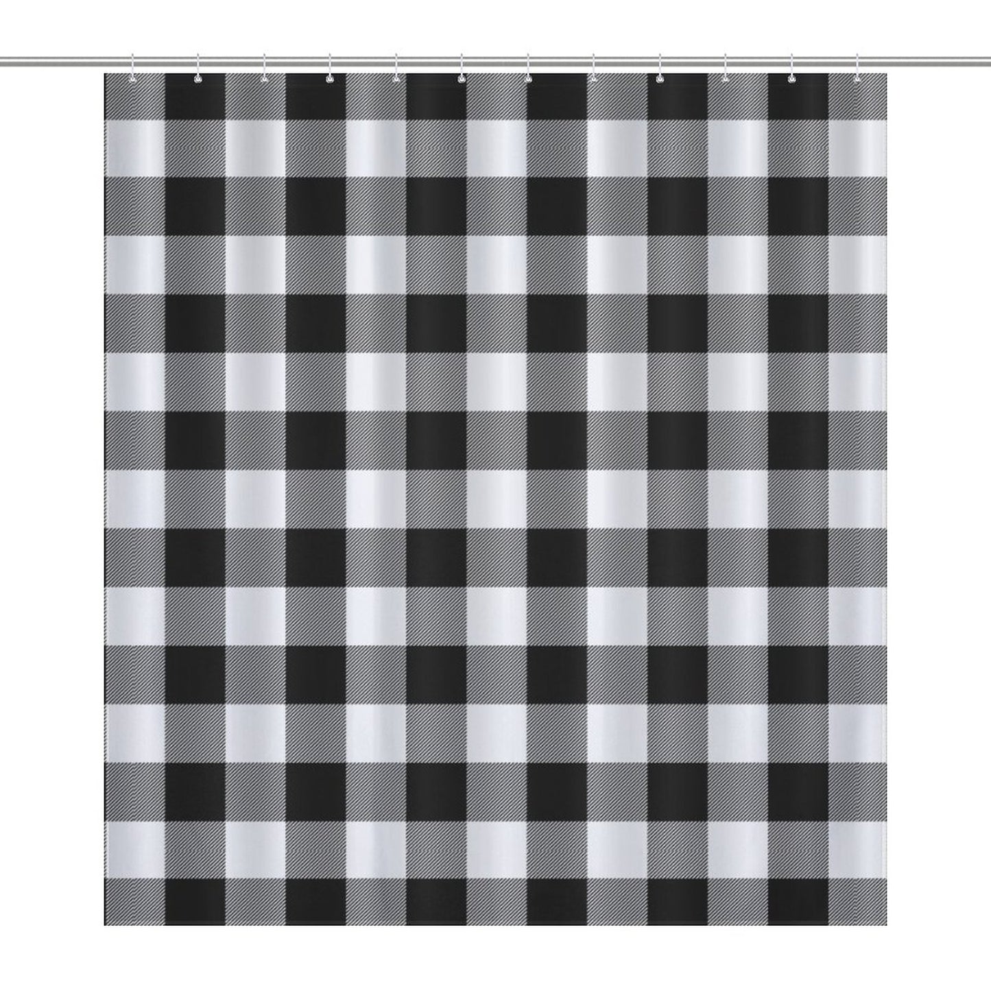 Lightweight Shower Curtain-Buffalo Plaid