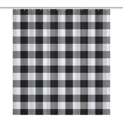 Lightweight Shower Curtain-Buffalo Plaid