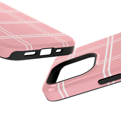 Impact-Resistant Phone Case -Girly Plaid