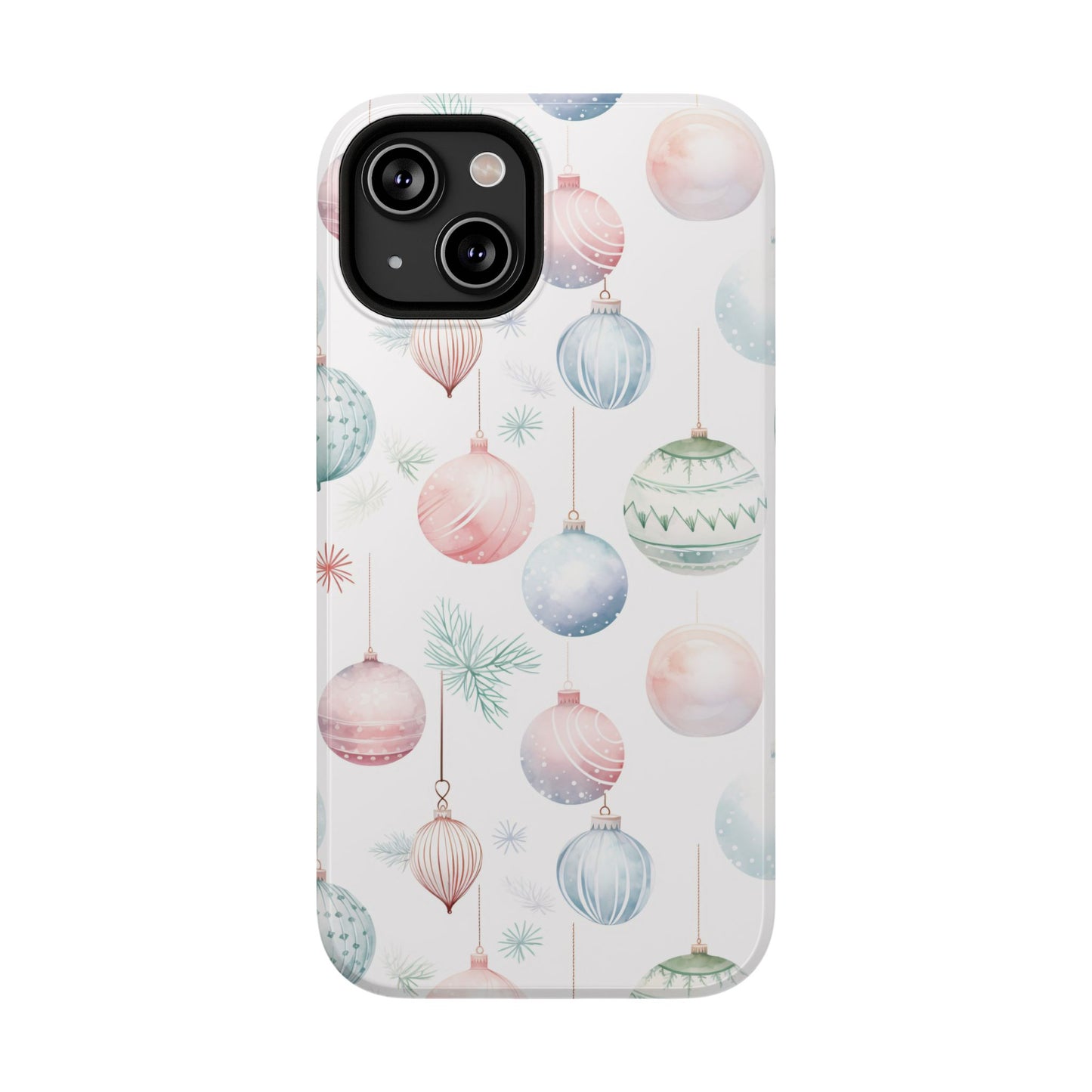 Watercolor Christmas Ornament Impact-Resistant Phone Case