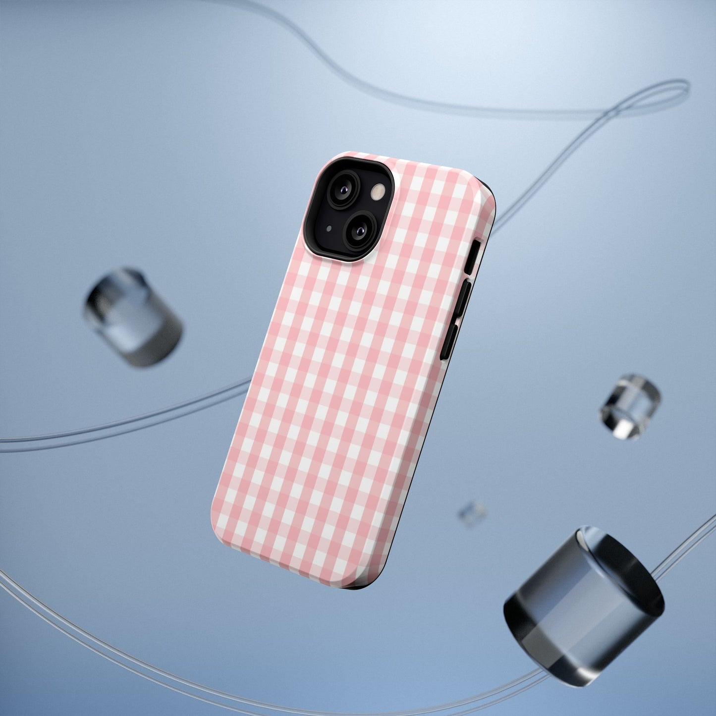 Impact-Resistant Cases -Pink Gingham