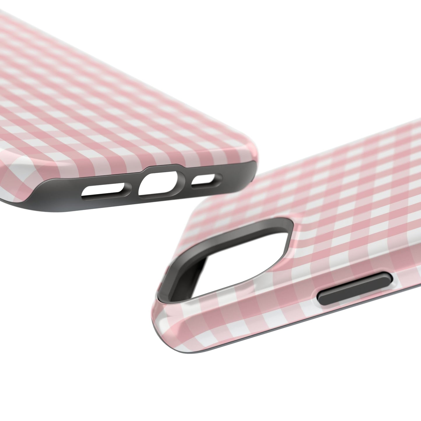 Impact-Resistant Cases -Pink Gingham