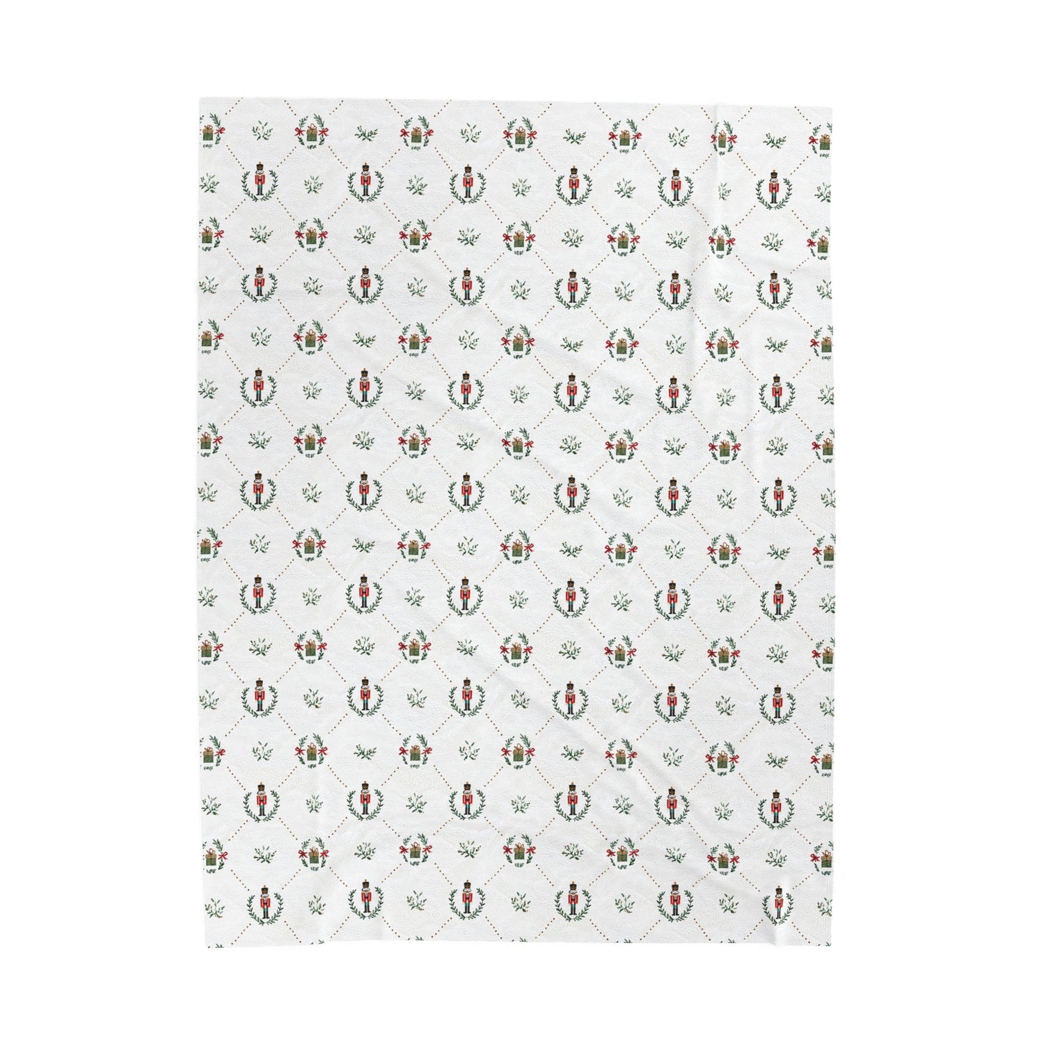 Festive Nutcracker Cozy Velveteen Plush Blanket