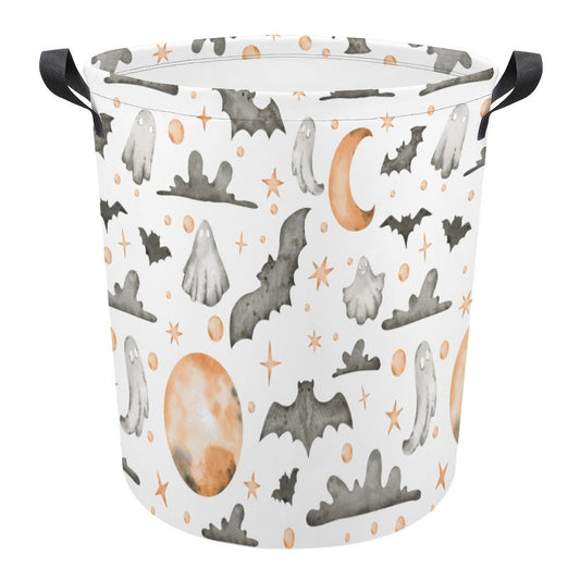 Collapsible Laundry Hamper- Watercolor Halloween Fun