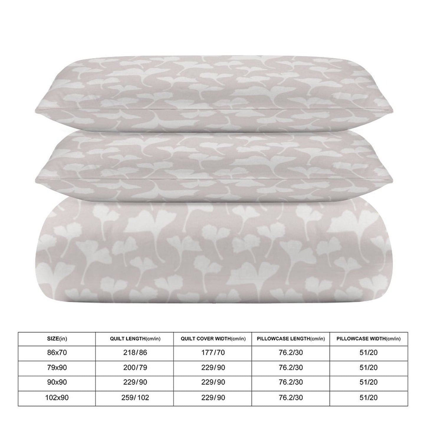 3-Piece Bedding Set-102"x90"/ 259x229cm (Dual-sided Printing)