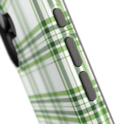 Impact-Resistant Phone Case -St. Patrick's Day Plaid