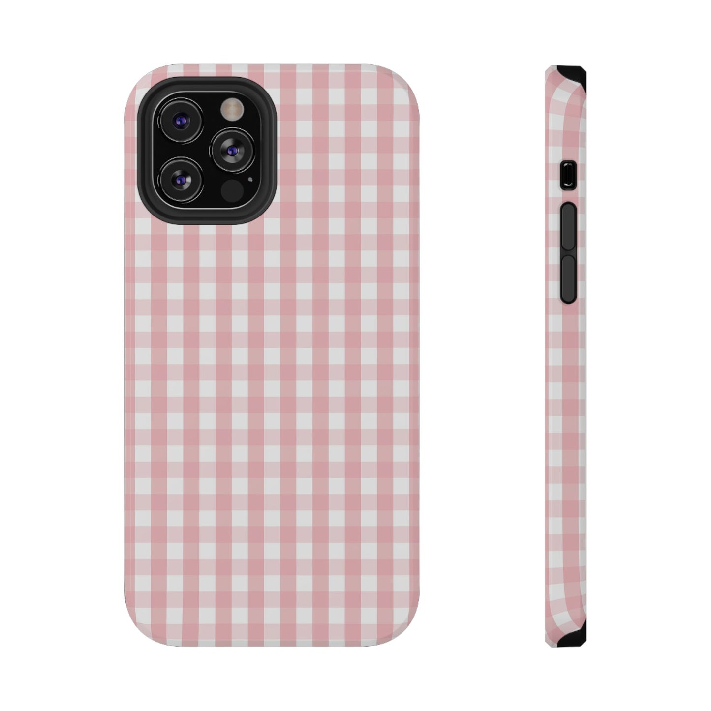 Impact-Resistant Cases -Pink Gingham