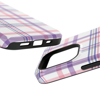 Impact-Resistant Cases - Spring Plaid Pink Purple