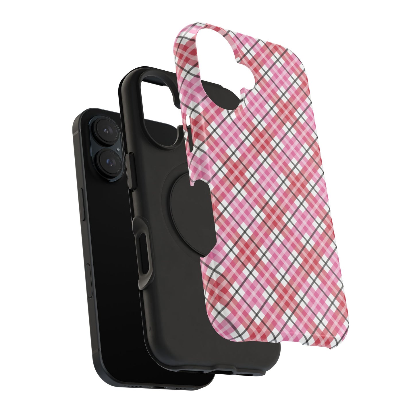 Impact-Resistant Phone Case - Valentine Plaid