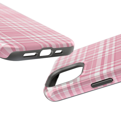 Impact-Resistant Phone Case - Easter Plaid Pink