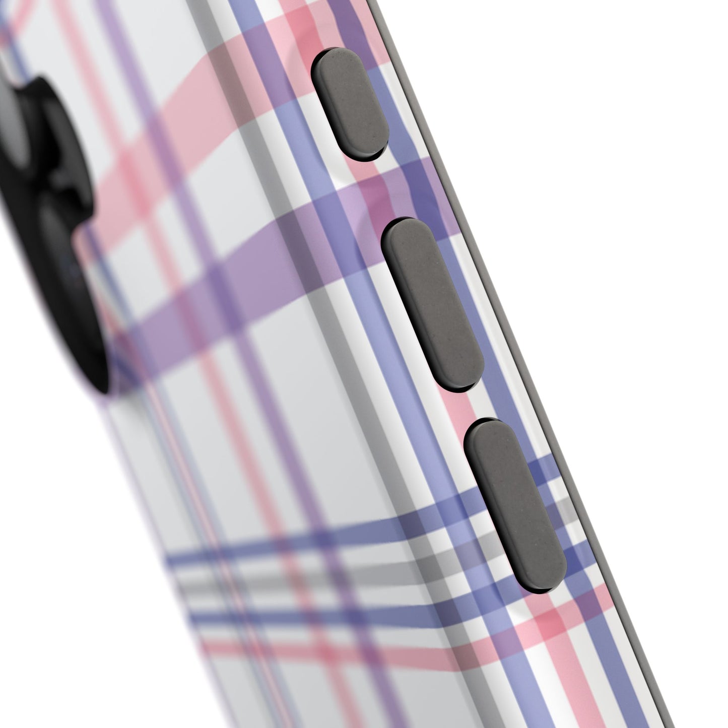 Impact-Resistant Cases - Spring Plaid Pink Purple