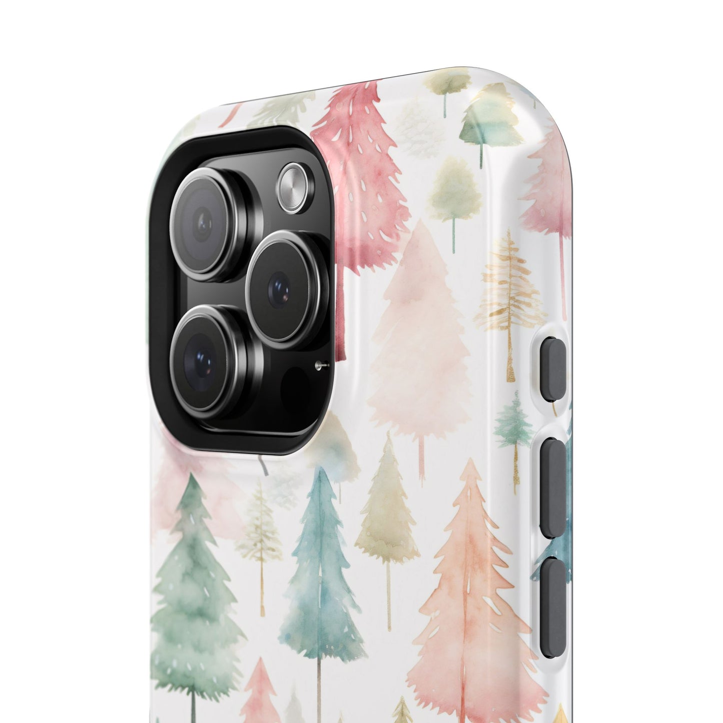 Watercolor Christmas Trees Impact-Resistant Phone Case