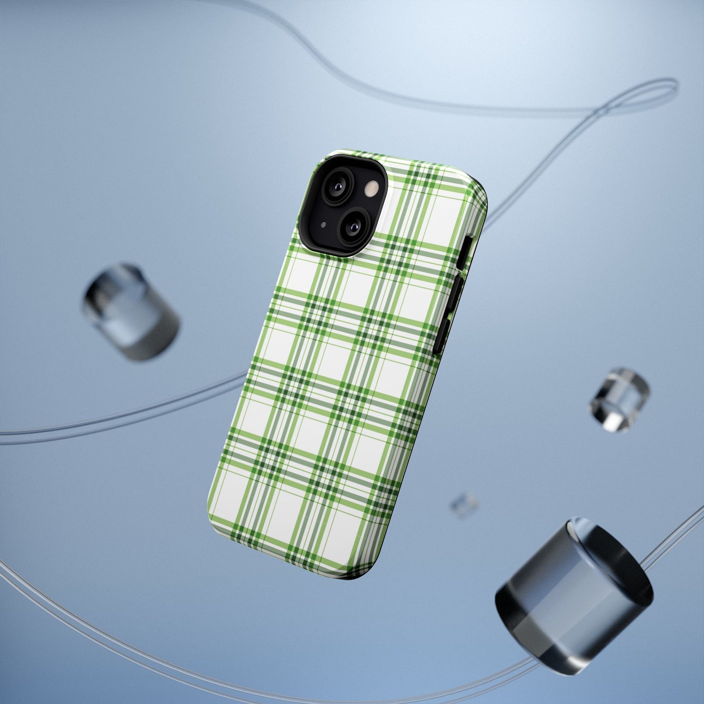 Impact-Resistant Phone Case -St. Patrick's Day Plaid