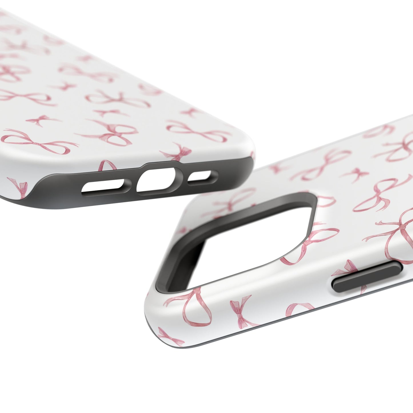 Impact-Resistant Phone Case - Coquette Bows Pink