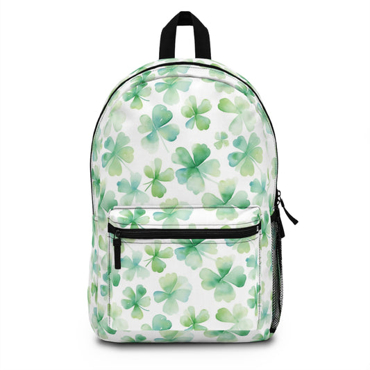 Backpack- Watercolor 4-Leaf Clovers