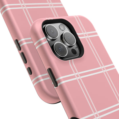 Impact-Resistant Phone Case -Girly Plaid