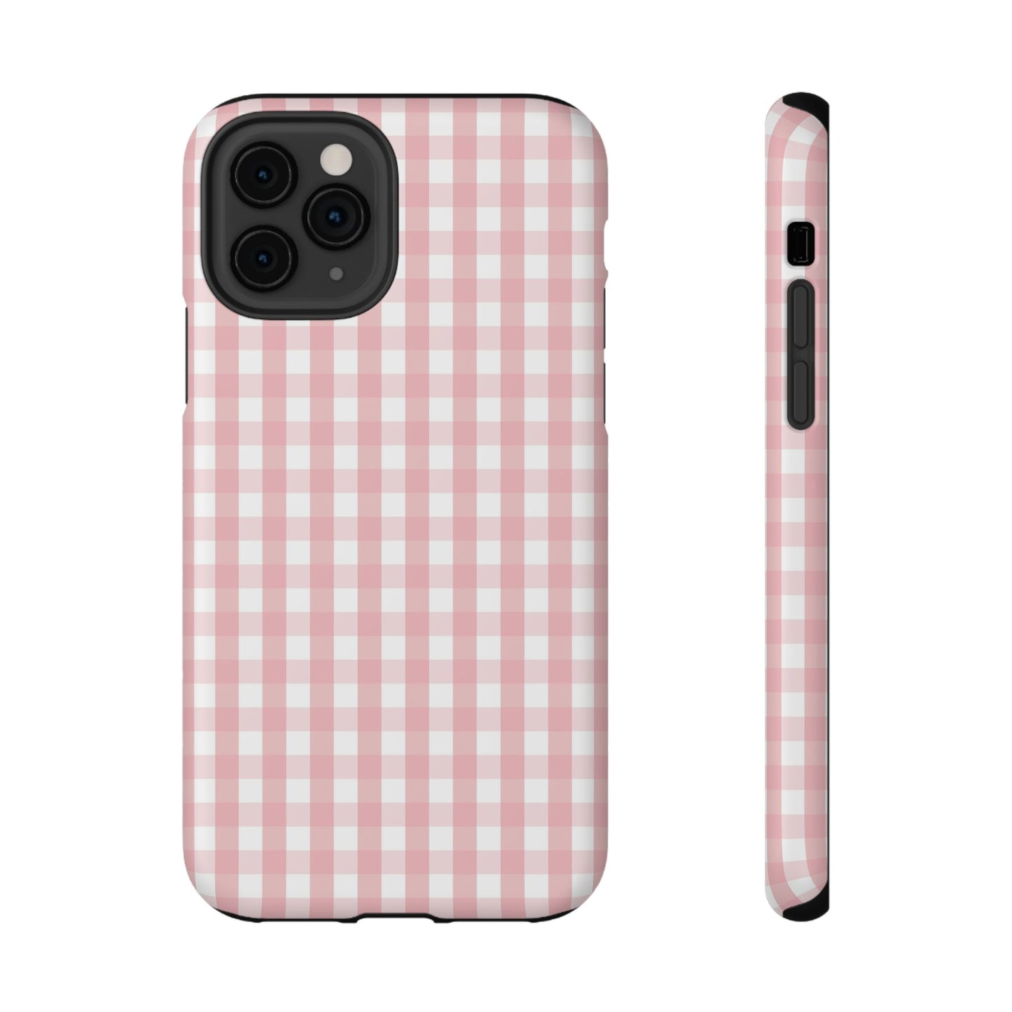 Impact-Resistant Cases -Pink Gingham