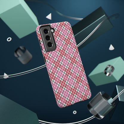 Impact-Resistant Phone Case - Valentine Plaid