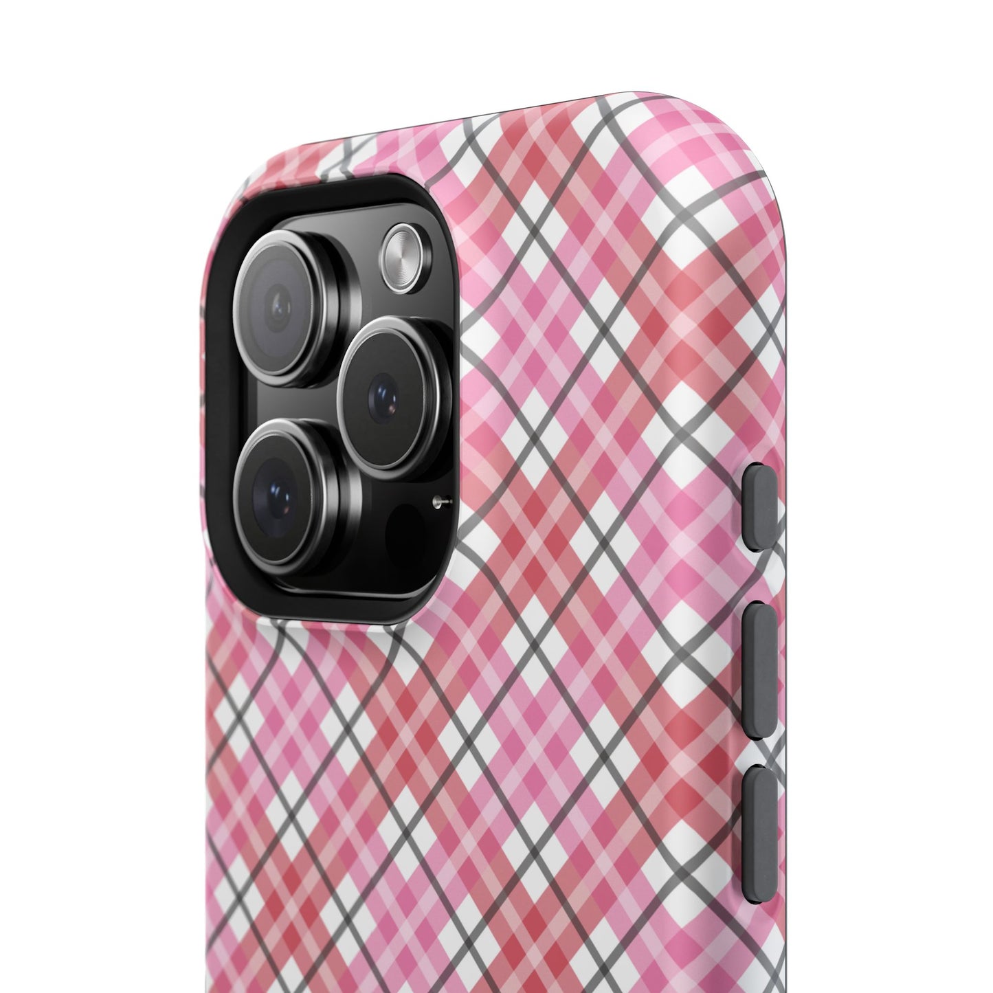 Impact-Resistant Phone Case - Valentine Plaid