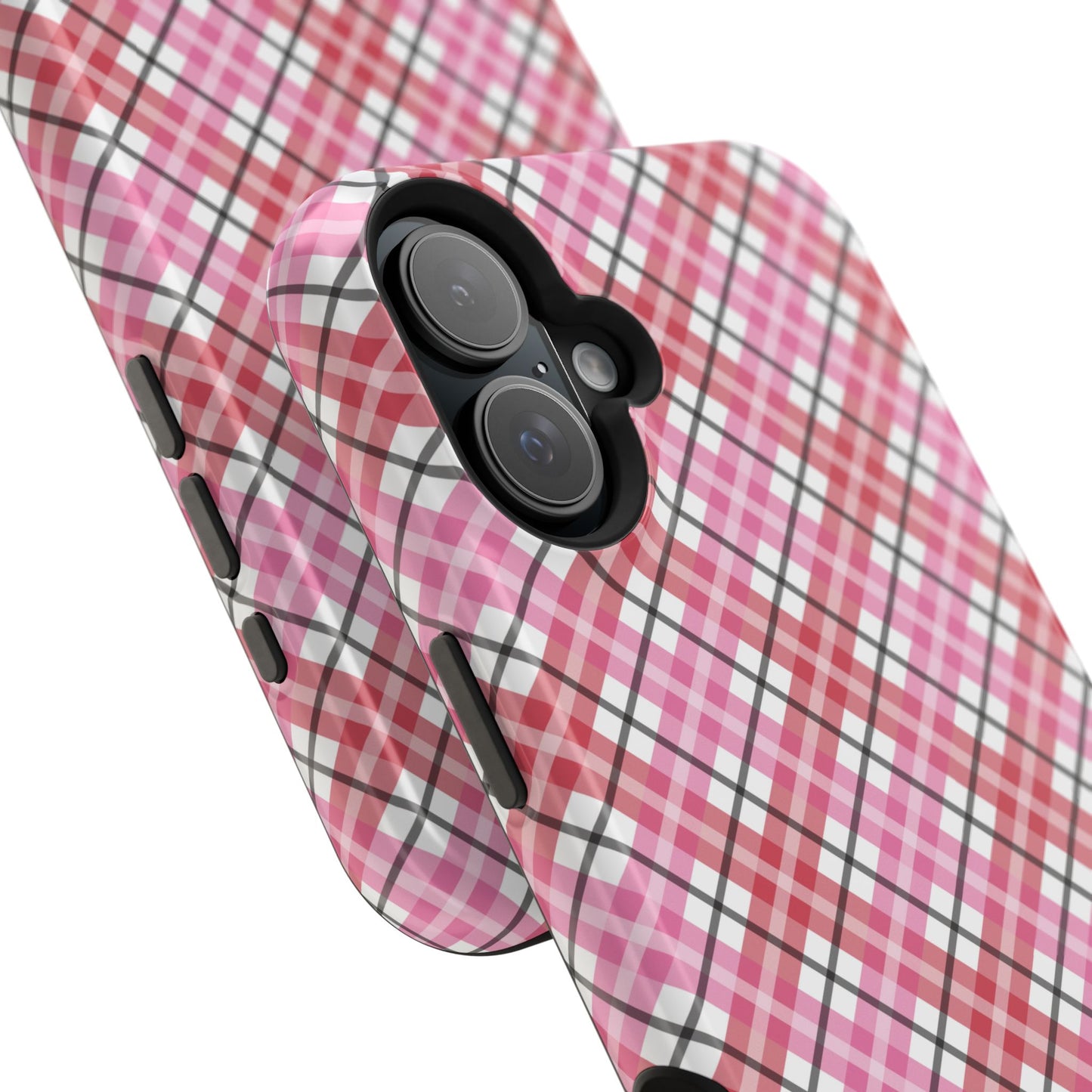 Impact-Resistant Phone Case - Valentine Plaid