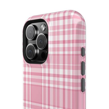 Impact-Resistant Phone Case - Easter Plaid Pink