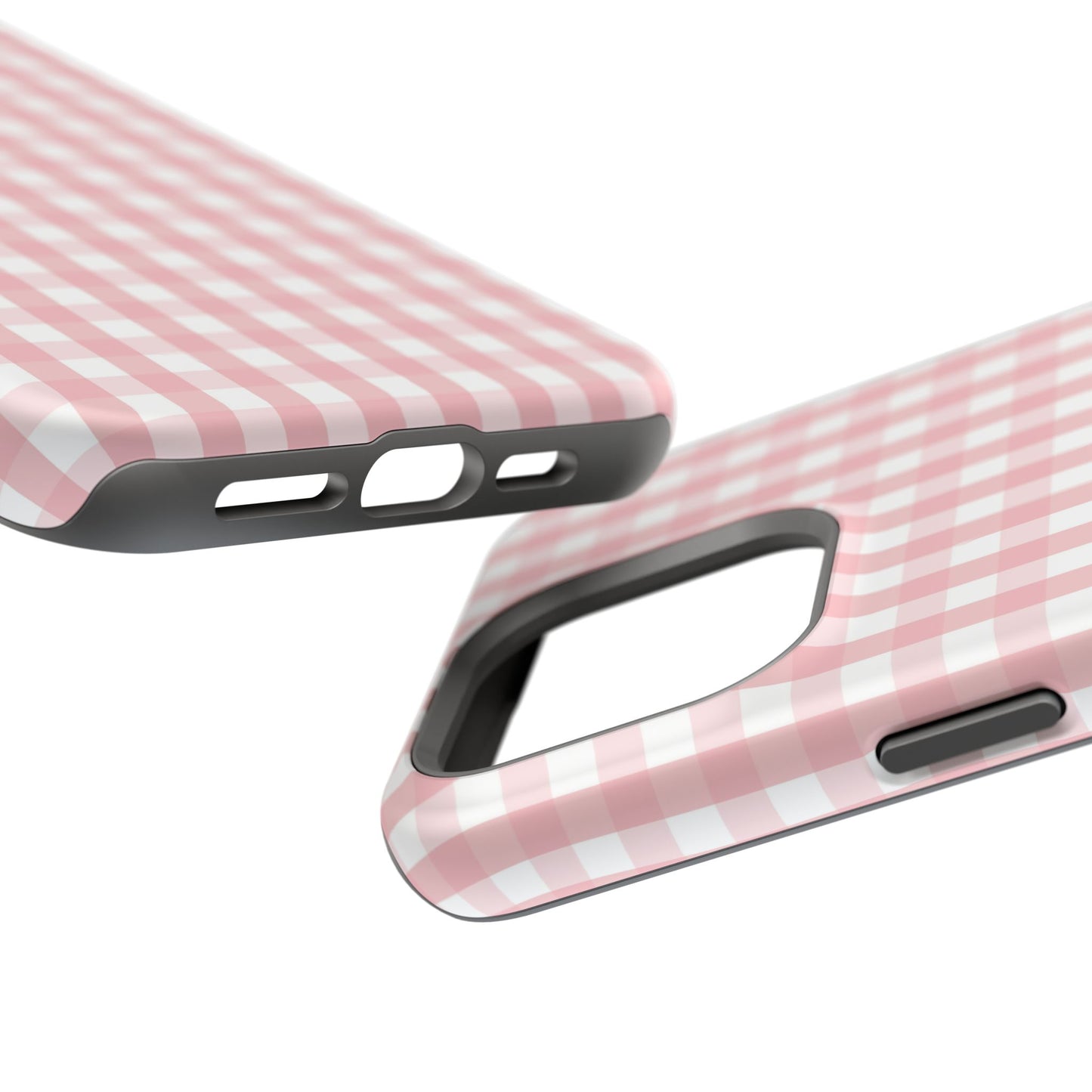 Impact-Resistant Cases -Pink Gingham