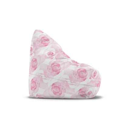 Watercolor Roses Bean Bag Chair Cover