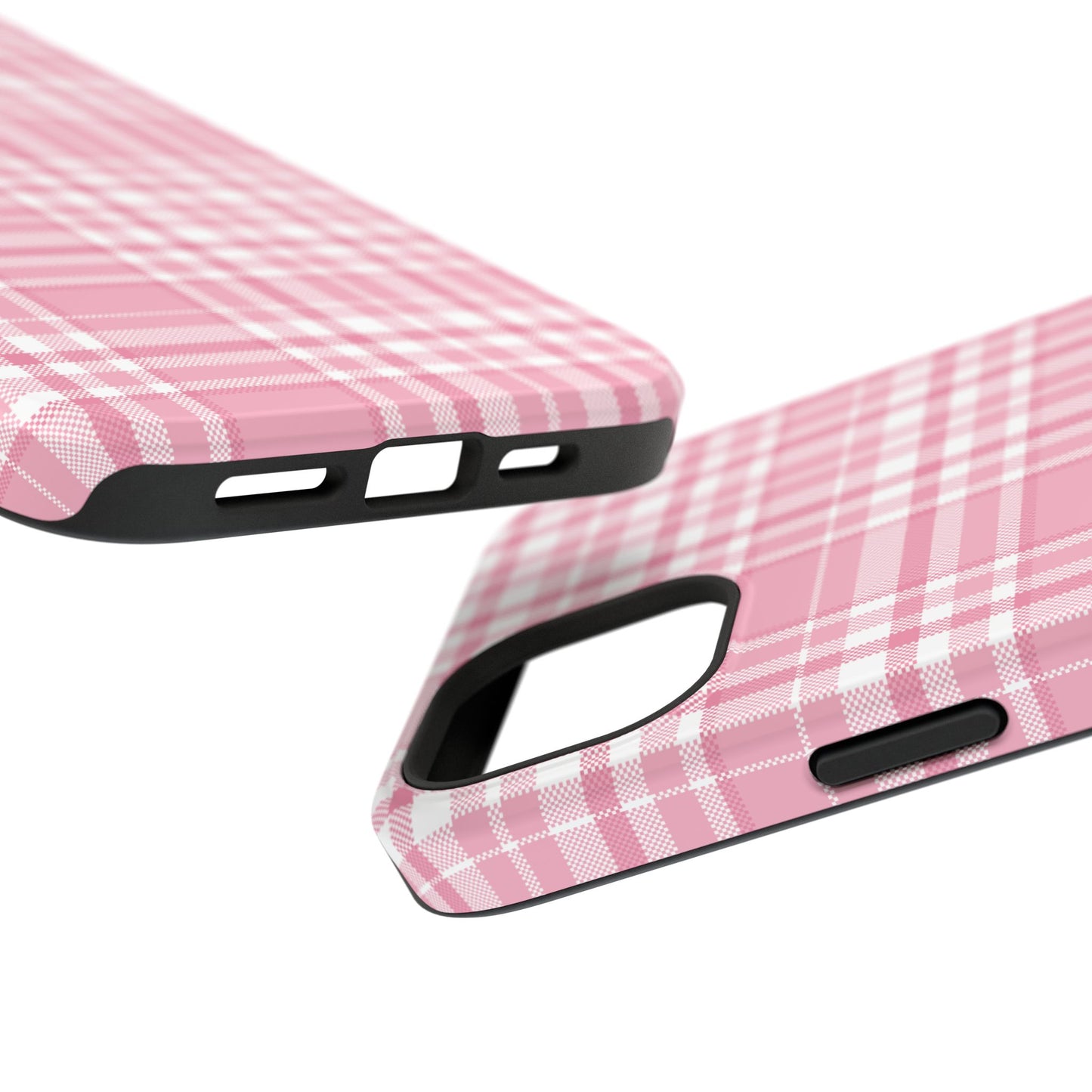 Impact-Resistant Phone Case - Easter Plaid Pink