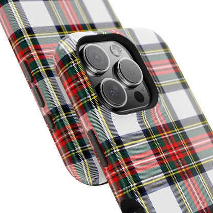 Christmas Holiday Tartan Plaid Impact-Resistant Phone Case, Holiday Phone Case, Fashion Phone Case, iPhone, Samsung Case