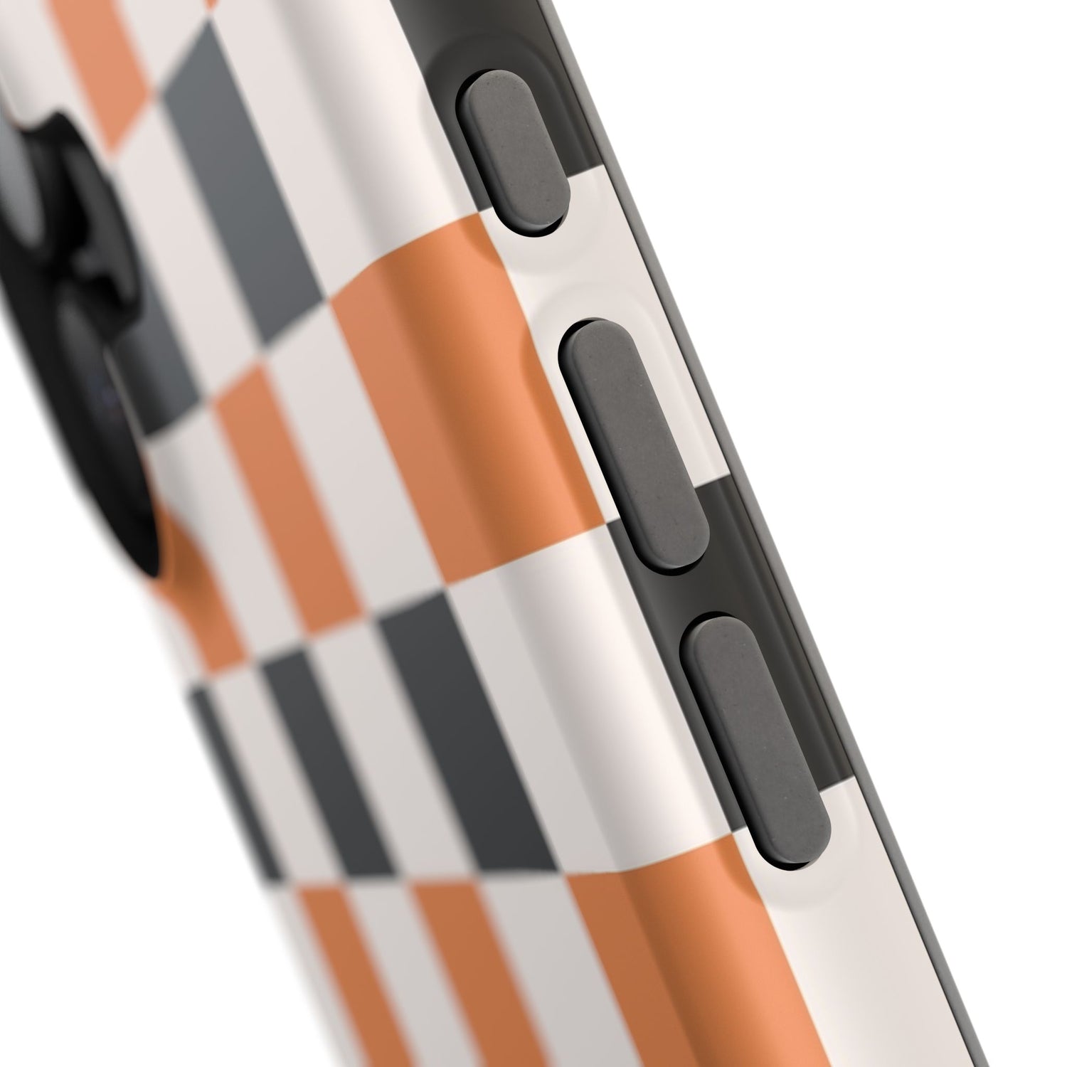 Trendy Halloween Checkerboard Phone Case | Impact-Resistant, iPhone, Samsung